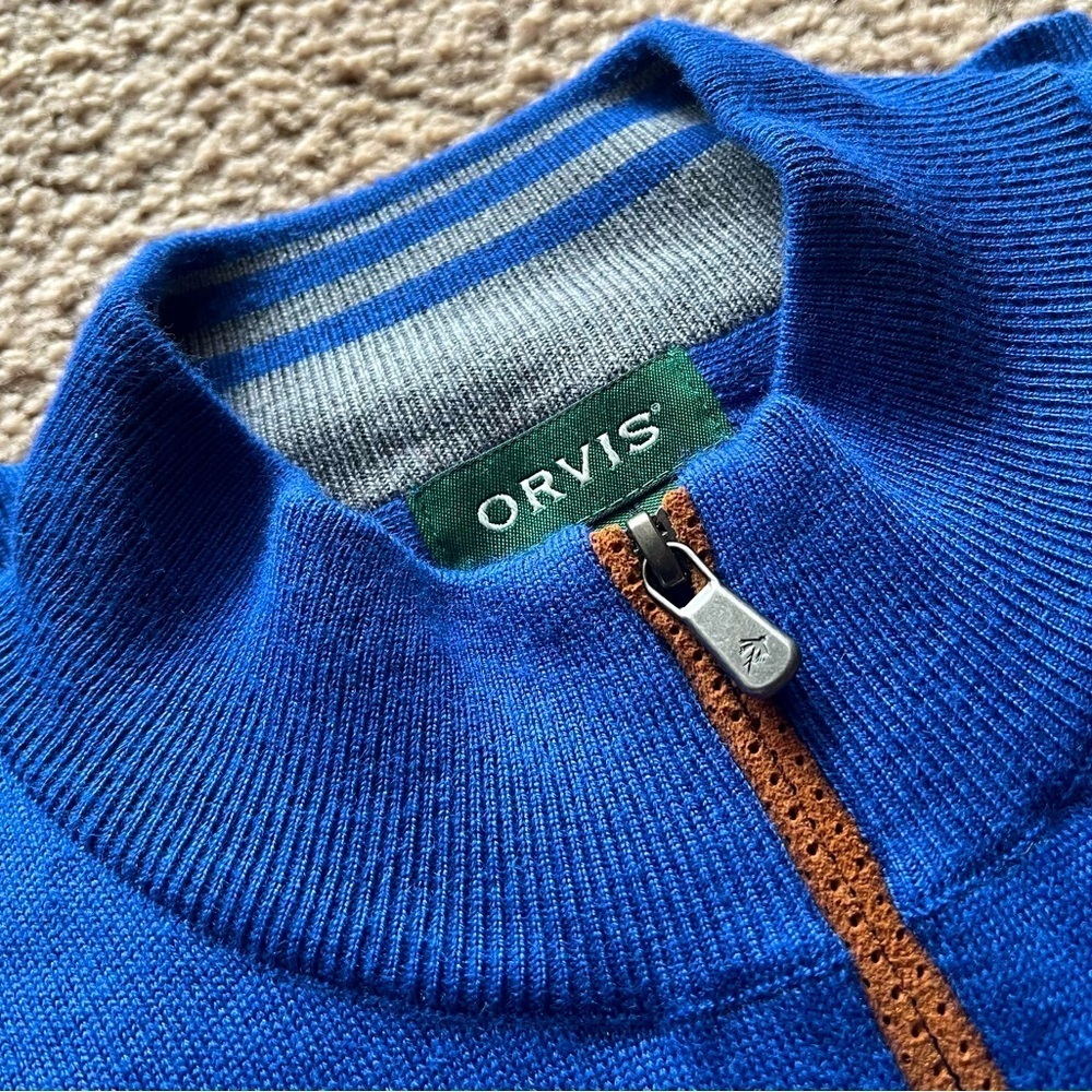 Orvis Extrafine Merino Wool Blend 1/4 Zip Pullover XL